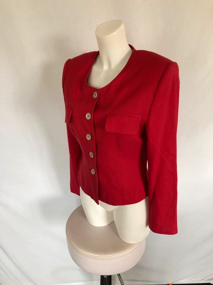 Veste rouge foncé vintage Le Look taille 36 très bon état - photo numéro 8