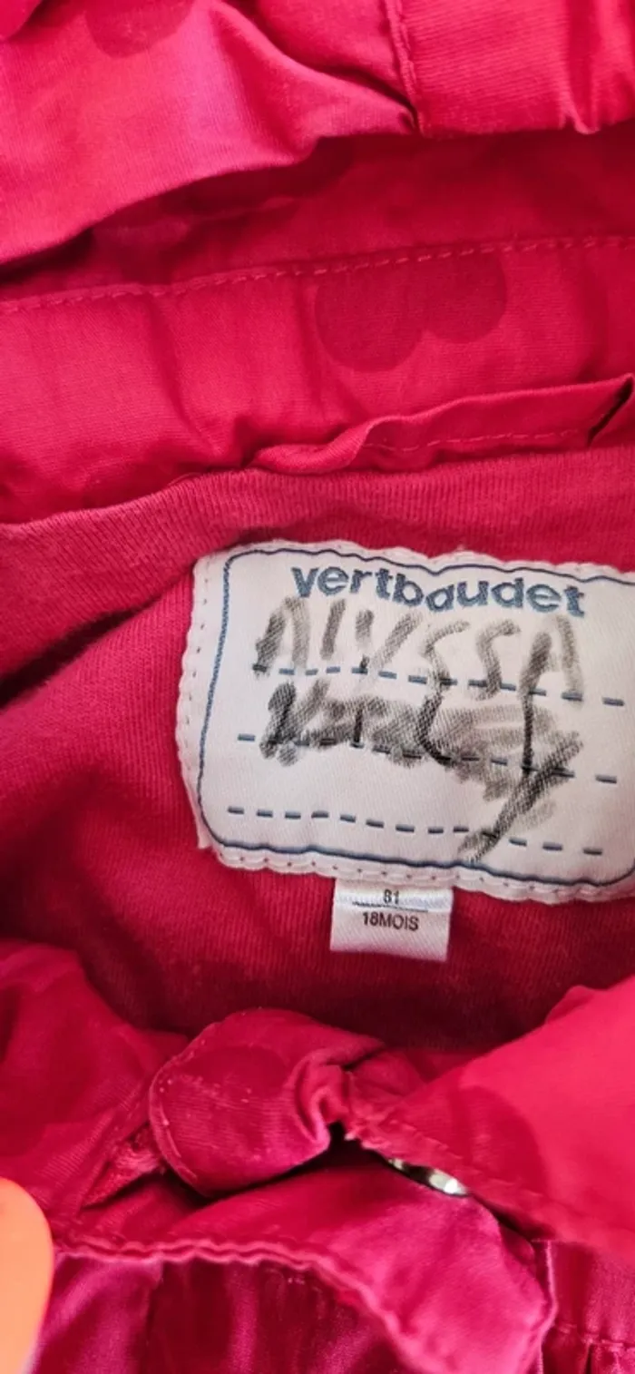 Veste imperméable 18 mois fille coeur - photo numéro 3