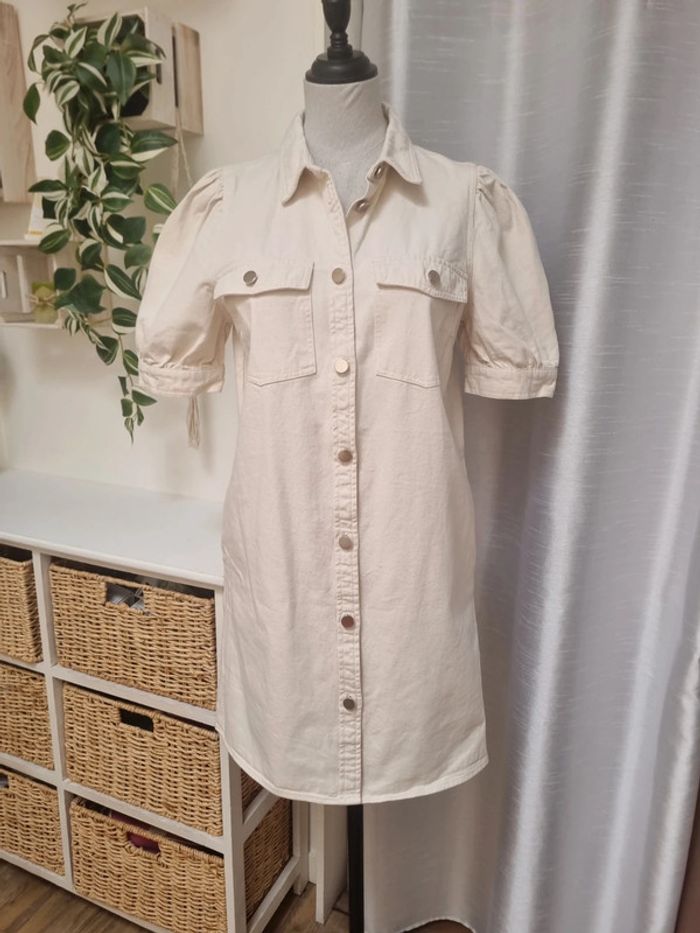 Robe en jean beige Vila taille 36