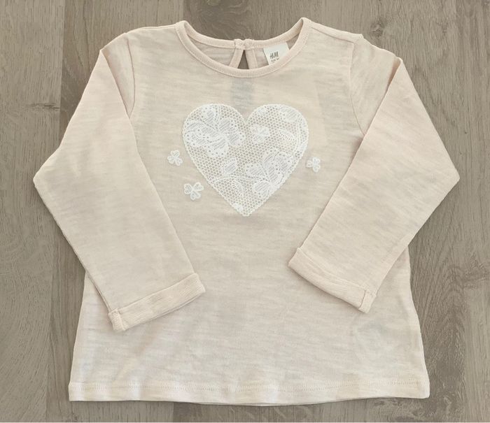 T shirt manches longues H&M 18/24 mois 92 cm