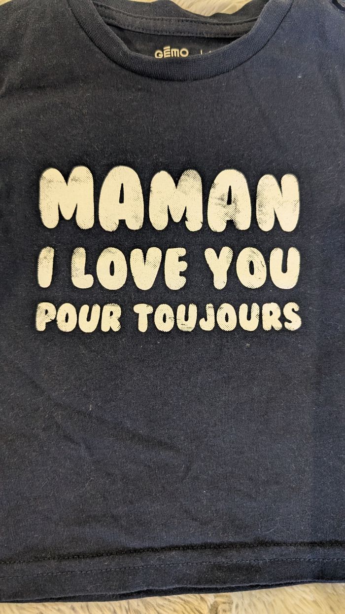 T-Shirt manches longues Gémo taille 6 mois - photo numéro 2