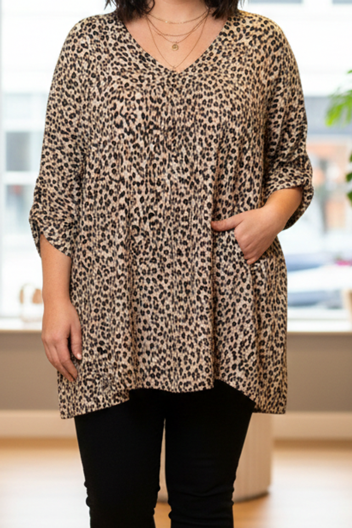 Robe tunique leopard femme taille 38 marque Zara