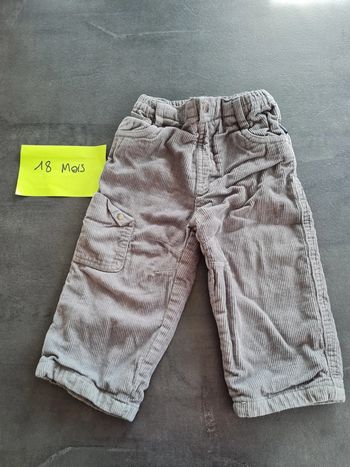 Pantalon velours orchestra 18 mois