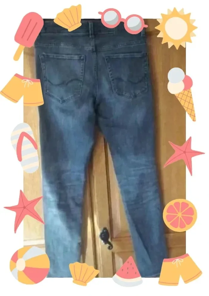 Pantalon jeans gris garçon 14 ans - photo numéro 7