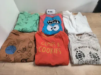 Lot 6 t-shirts manches longues 10 ans