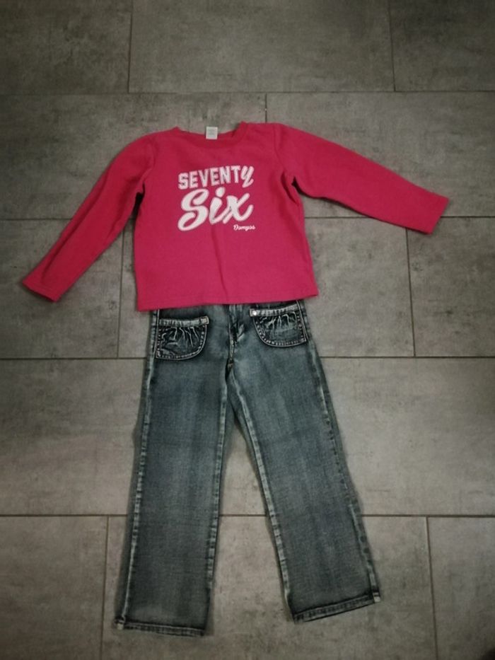 Ensemble jeans et sweat