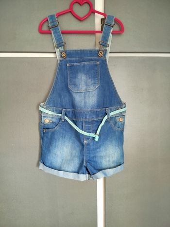 Salopette short en jean 5 ans