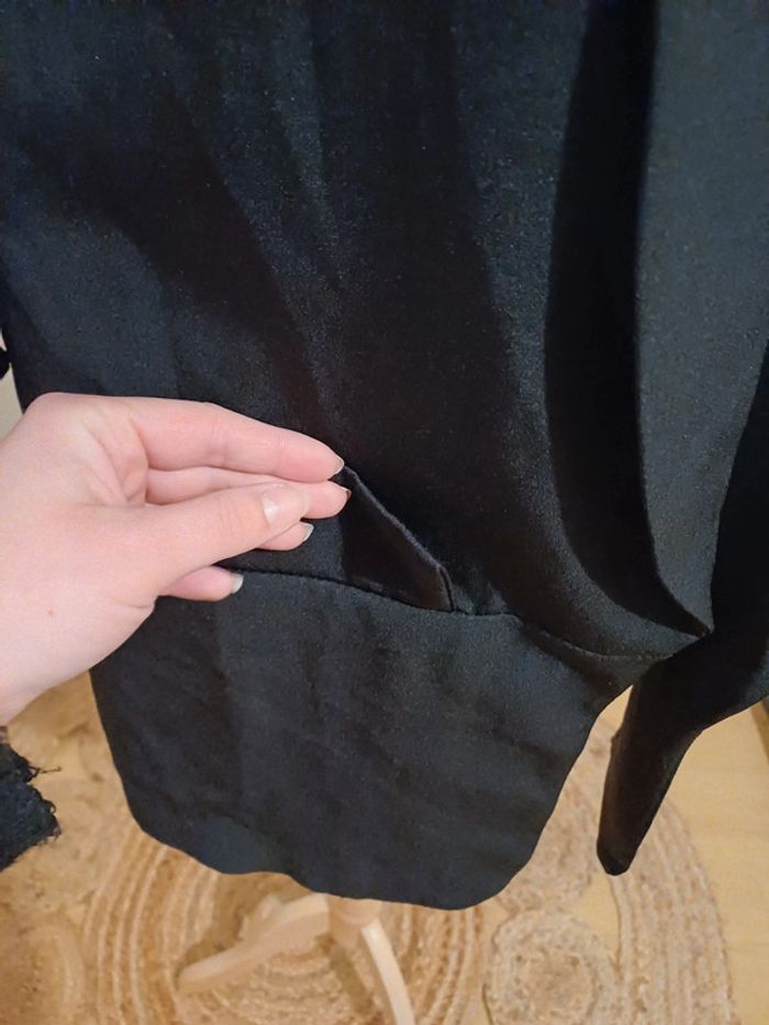 Blazer noir long neuf Laura & Laurent taille S/M 36/38 - photo numéro 4