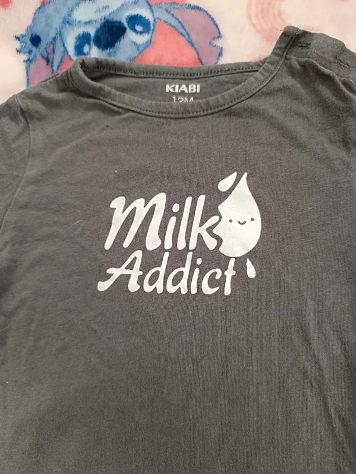 T-shirt manche longue Kiabi taille 12 mois - photo numéro 2