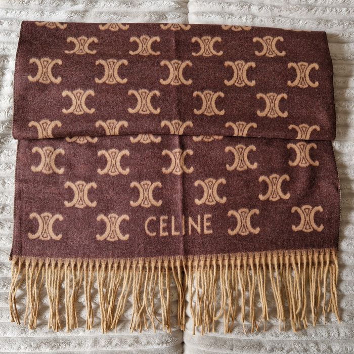 Écharpe Céline chocolat - photo numéro 4