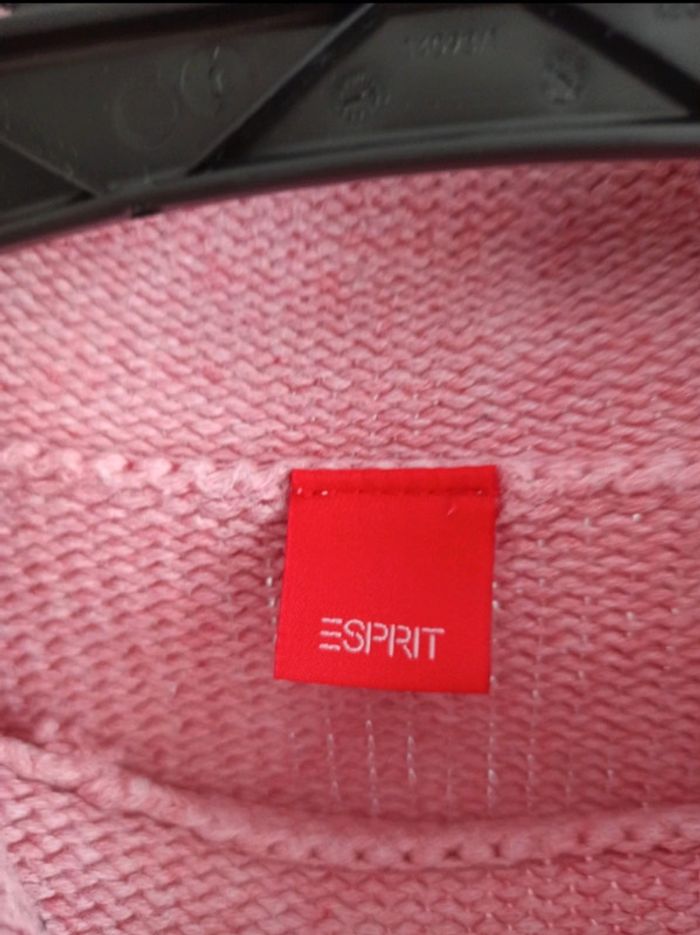 Pull uni rose esprit en maille 10 ans - photo numéro 3