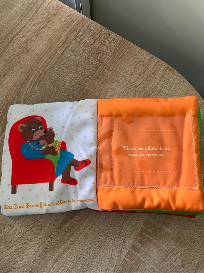 Mon premier album photo en tissu petit ours brun - photo numéro 4
