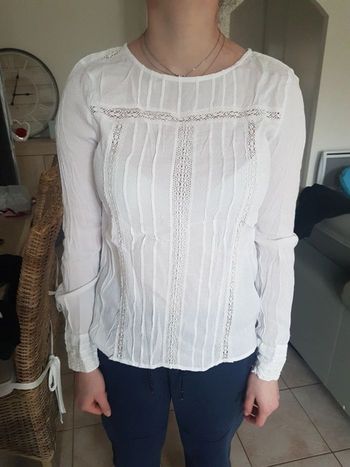Jolie blouse blanche taille 38 promod