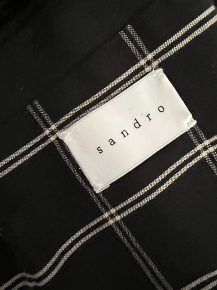 Veste Trench noir Sandro homme M - photo numéro 6