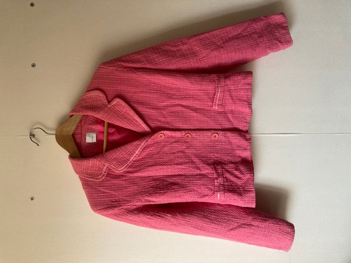 veste blazer court 3 boutons