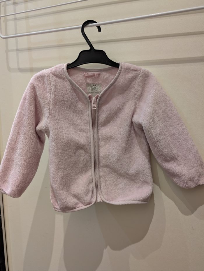 Parka vert fille 18 mois avec gilet amovible rose - photo numéro 3