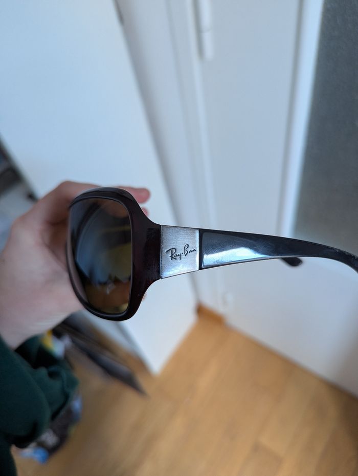 Lunette de soleil ray-ban masque marron fumé - photo numéro 8