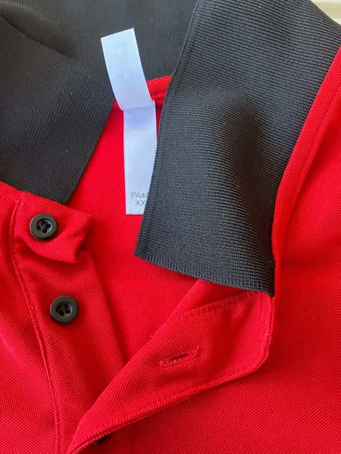 Polo rouge FC Deveze XXL - photo numéro 2