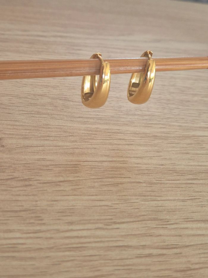 Boucle d'oreilles femme ovale - photo numéro 3