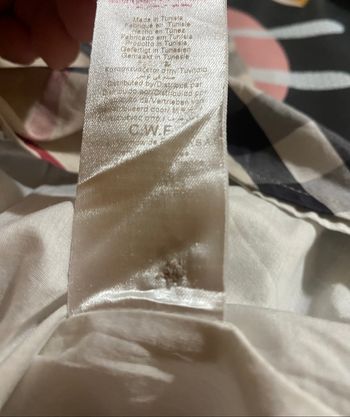 Robe burberry nova Check 6 mous