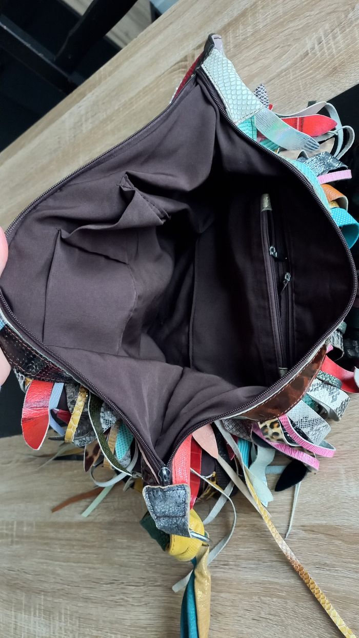 Sac  bandoulière cuir grande capacité - photo numéro 7