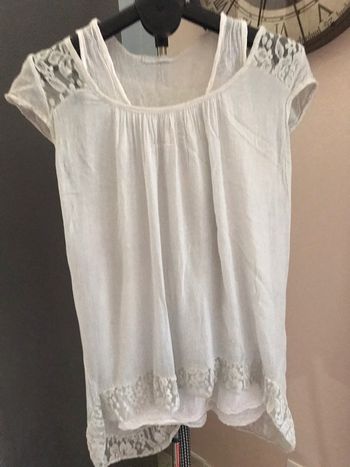 Débardeur 2 en 1 blanc