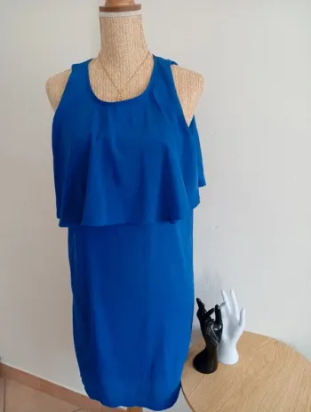 Solde 💝 robe été Cache cache robe courte bleu 40