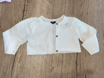 Gilet boléro blanc crème idéal robe été