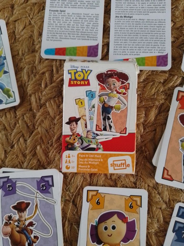 jeu de carte toys story 2 en 1 - mistigris ou mémoire - photo numéro 2