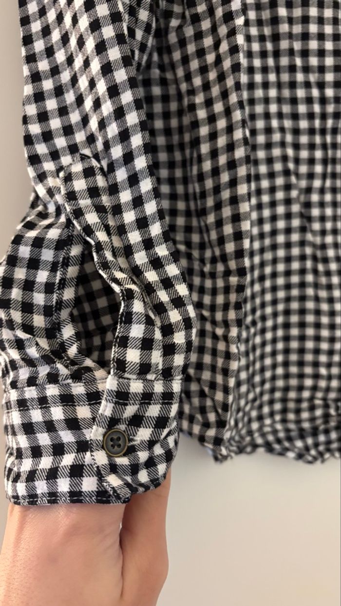 Chemise à manches longues Vichy femme L - photo numéro 4