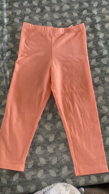 Legging 3/4 saumon La Halle 10 ans