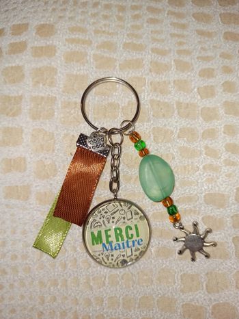 Porte clé maître " Merci maître "