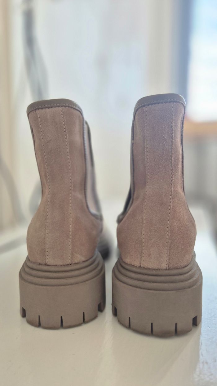 Bottines daim et cuir - photo numéro 5