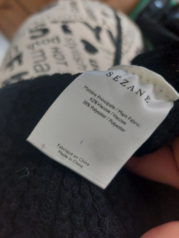 Pull noir maille fine Sézane 38 - photo numéro 11