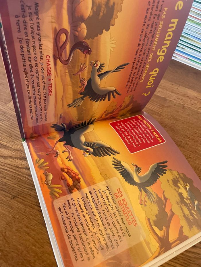 Livre Altaya Le monde des animaux Sauvages Animaux de la savane Le serpentaire - photo numéro 7