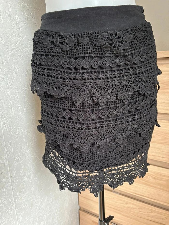 🖤 Superbe jupe en dentelle Cache Cache 🖤 - photo numéro 3