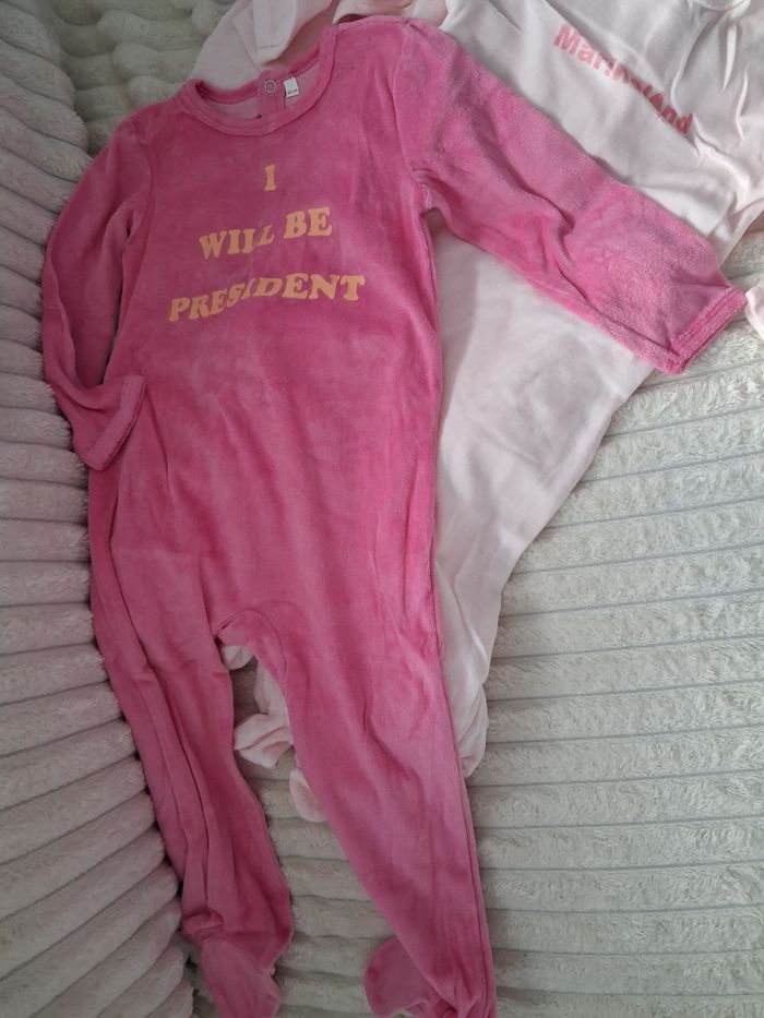 Lot 9 pyjamas grenouillère fille - photo numéro 3