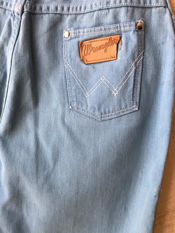 Bermuda bleu ciel Wrangler vintage 36/38 - photo numéro 6