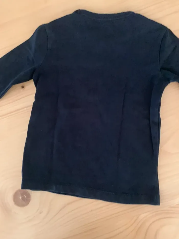 👕 T-shirt manches longues noir – Zeeman - photo numéro 2