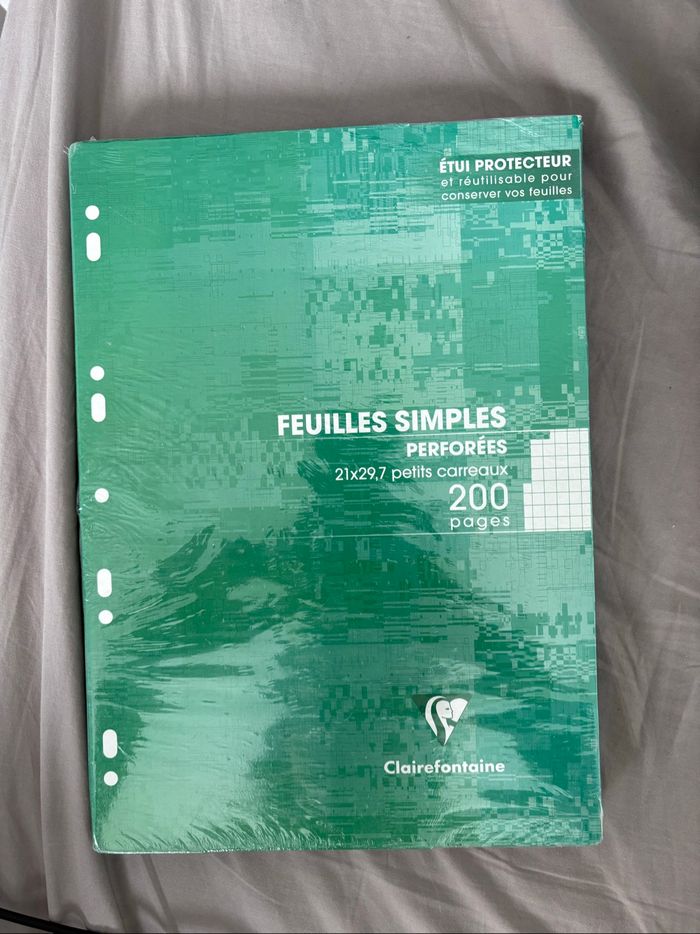 Paquet de copies simples