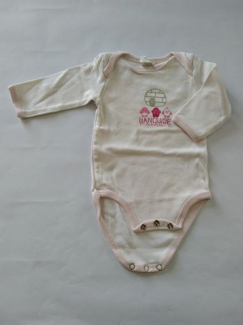 body bodie rose pâle fille 3 mois