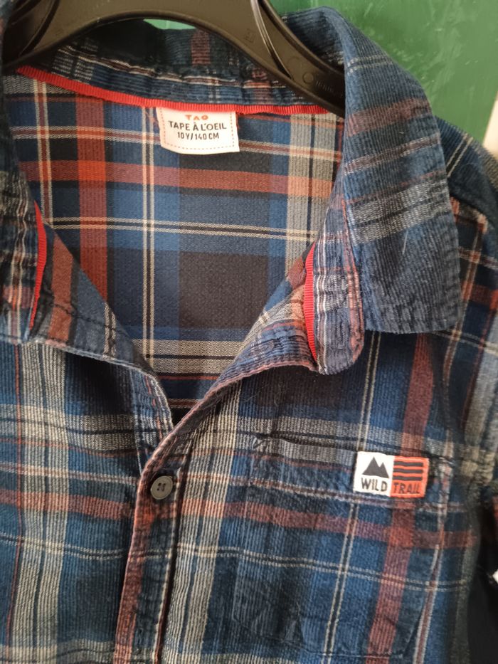 Chemise à carreaux TAO 10 ans - photo numéro 2