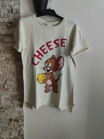 T-shirt jaune pâle Jerry Zara