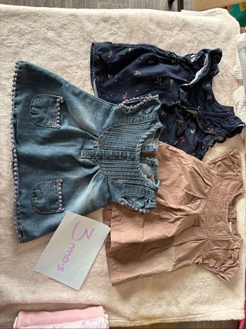 Lot de 3 robes manche courte 3 mois
