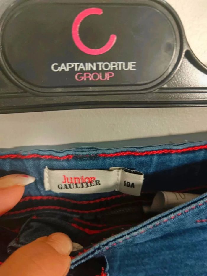 C11 jupe marine Junior Gaultier 10 ans - photo numéro 3