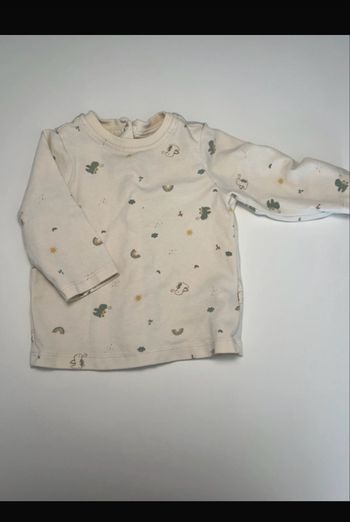 Salopette verte + tee shirt motifs