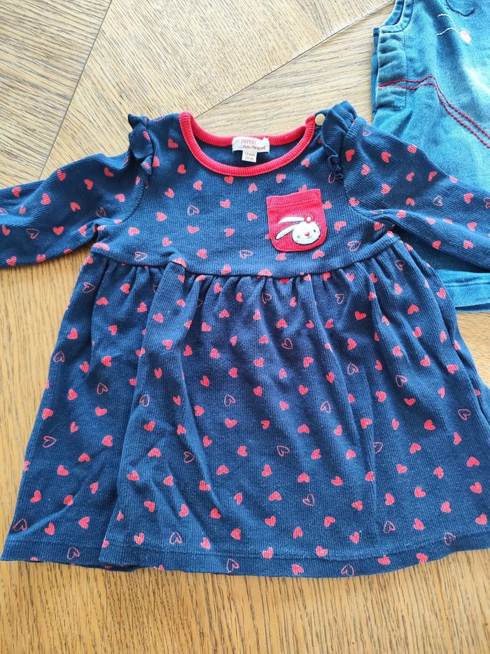 Lot robes fille 12 mois Du pareil au même - photo numéro 2