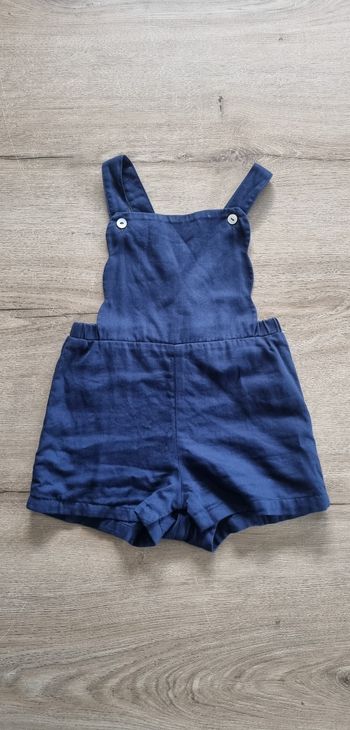 Salopette short Eden et Victor 24 mois