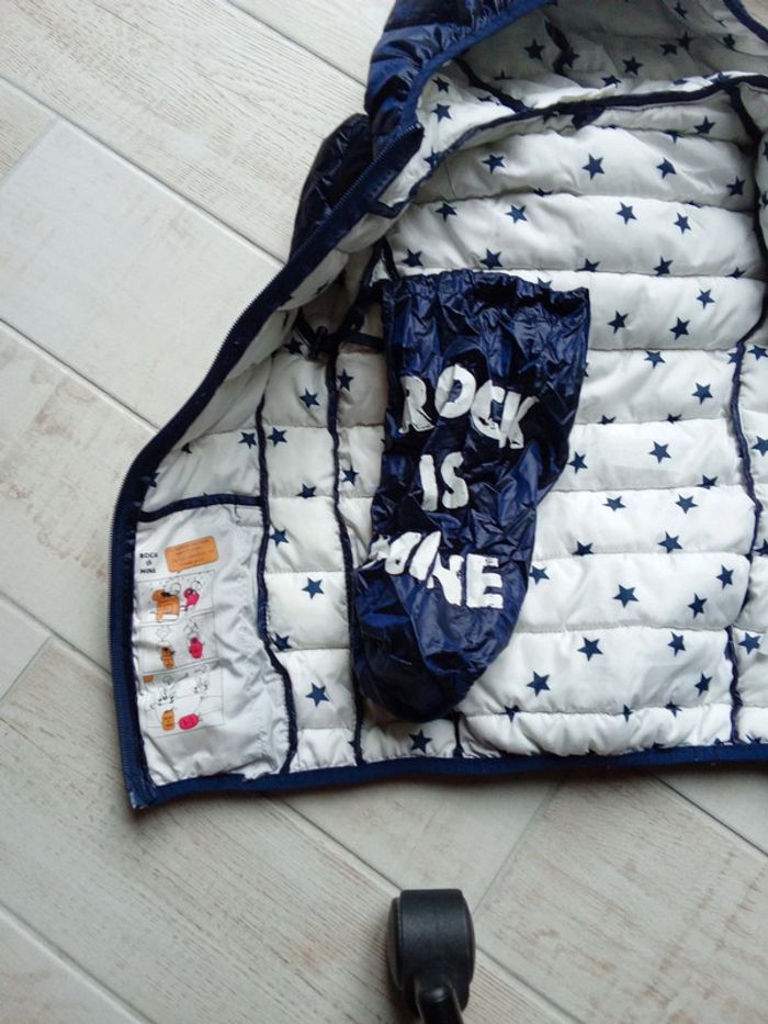 Doudoune imperméable et pliable bleu marine Orchestra 8 ans - photo numéro 9