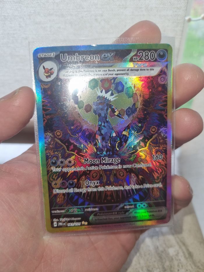 Carte Pokémon Umbreon ex Téracristal – Full Art Holo – 163/162 – Neuve sous protection - photo numéro 2